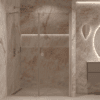 Alcove shower screen Hietakari Forma 317, aluminium frame, bronze tinted glass Alcove shower screen Hietakari Forma 317, aluminium frame, bronze tinted glass