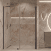Alcove shower screen Hietakari Forma 317, Cocoa frame, super bright glass Alcove shower screen Hietakari Forma 317, Cocoa frame, super bright glass