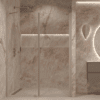 Alcove shower screen Hietakari Forma 317, Sand frame, super bright glass Alcove shower screen Hietakari Forma 317, Sand frame, super bright glass