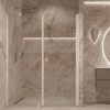 Alcove shower screen Hietakari Forma 317, fixed wall + hinged door Alcove shower screen Hietakari Forma 317, fixed wall + hinged door