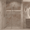 Alcove shower screen Hietakari Forma 318, Sand frame, super bright glass Alcove shower screen Hietakari Forma 318, Sand frame, super bright glass