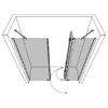 Alcove shower screen Hietakari Forma 320 – 3D drawing 2 Alcove shower screen Hietakari Forma 320 – 3D drawing 2