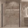 Alcove shower screen Hietakari Forma 321, Cocoa frame, super bright glass Alcove shower screen Hietakari Forma 321, Cocoa frame, super bright glass