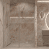 Alcove shower screen Hietakari Forma 322, aluminium frame, super bright glass Alcove shower screen Hietakari Forma 322, aluminium frame, super bright glass