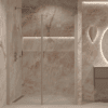 Alcove shower screen Hietakari Forma 322, Sand frame, clear glass Alcove shower screen Hietakari Forma 322, Sand frame, clear glass