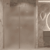 Alcove shower screen Hietakari Forma 322, Sand frame, super bright satin glass Alcove shower screen Hietakari Forma 322, Sand frame, super bright satin glass