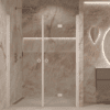 Alcove shower screen Hietakari Forma 322, hinged door + folding door Alcove shower screen Hietakari Forma 322, hinged door + folding door