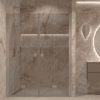 Alcove shower screen Hietakari Forma 325, aluminium frame, grey tinted glass Alcove shower screen Hietakari Forma 325, aluminium frame, grey tinted glass