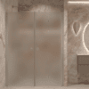 Alcove shower screen Hietakari Forma 325, aluminium frame, satin frosted glass Alcove shower screen Hietakari Forma 325, aluminium frame, satin frosted glass