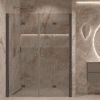 Alcove shower screen Hietakari Forma 325, Cocoa frame, grey tinted glass Alcove shower screen Hietakari Forma 325, Cocoa frame, grey tinted glass