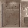 Alcove shower screen Hietakari Forma 325, Cocoa frame, bronze tinted glass Alcove shower screen Hietakari Forma 325, Cocoa frame, bronze tinted glass