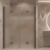 Alcove shower screen Hietakari Forma 325, Cocoa frame, satin frosted glass Alcove shower screen Hietakari Forma 325, Cocoa frame, satin frosted glass