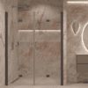 Alcove shower screen Hietakari Forma 325, Cocoa frame, super bright glass Alcove shower screen Hietakari Forma 325, Cocoa frame, super bright glass