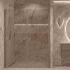 Alcove shower screen Hietakari Forma 325, Mocha frame, bronze tinted glass Alcove shower screen Hietakari Forma 325, Mocha frame, bronze tinted glass