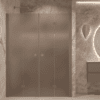 Alcove shower screen Hietakari Forma 325, Mocha frame, brown satin glass Alcove shower screen Hietakari Forma 325, Mocha frame, brown satin glass