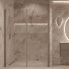 Alcove shower screen Hietakari Forma 325, Mocha frame, super bright glass Alcove shower screen Hietakari Forma 325, Mocha frame, super bright glass