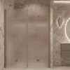 Alcove shower screen Hietakari Forma 325, Mocha frame, super bright satin glass Alcove shower screen Hietakari Forma 325, Mocha frame, super bright satin glass
