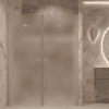 Alcove shower screen Hietakari Forma 325, Sand frame, super bright satin glass Alcove shower screen Hietakari Forma 325, Sand frame, super bright satin glass