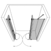 Alcove shower screen Hietakari Forma 327 – 3D drawing 2 Alcove shower screen Hietakari Forma 327 – 3D drawing 2