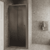 Alcove shower screen Hietakari Forma 462, aluminium frame, grey satin glass Alcove shower screen Hietakari Forma 462, aluminium frame, grey satin glass