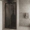 Alcove shower screen Hietakari Forma 462, Cocoa frame, grey tinted glass Alcove shower screen Hietakari Forma 462, Cocoa frame, grey tinted glass