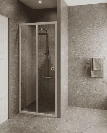 Alcove shower screen Hietakari Forma 462, fixed wall + sliding door