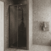 Alcove shower screen Hietakari Forma 462, Mocha frame, grey tinted glass Alcove shower screen Hietakari Forma 462, Mocha frame, grey tinted glass