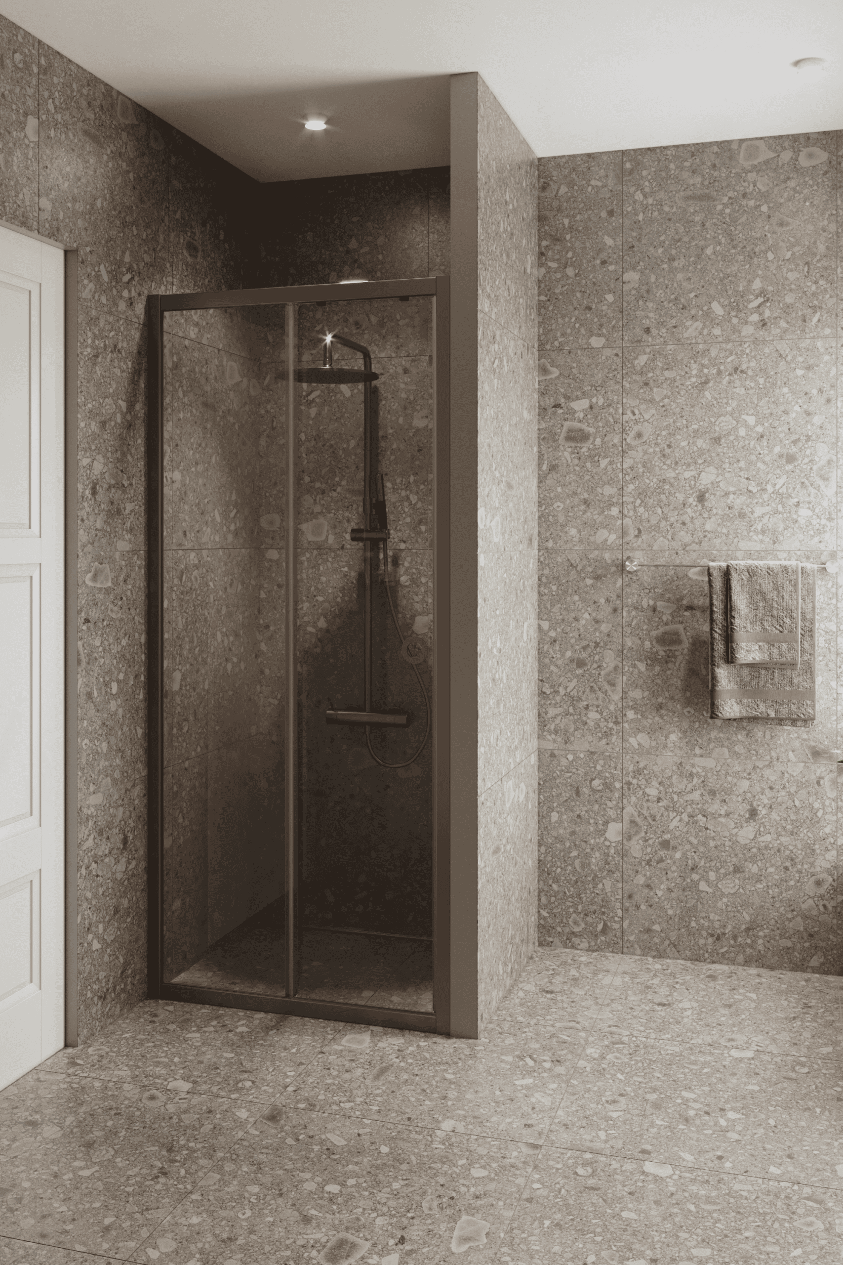 Alcove shower screen Hietakari Forma 462, fixed wall + sliding door – 7