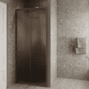 Alcove shower screen Hietakari Forma 462, Mocha frame, brown satin glass Alcove shower screen Hietakari Forma 462, Mocha frame, brown satin glass