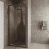 Alcove shower screen Hietakari Forma 462, Mocha frame, super bright glass Alcove shower screen Hietakari Forma 462, Mocha frame, super bright glass