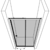 Alcove shower screen Hietakari Forma 462, fixed wall + sliding door – view 2 Alcove shower screen Hietakari Forma 462, fixed wall + sliding door – 2