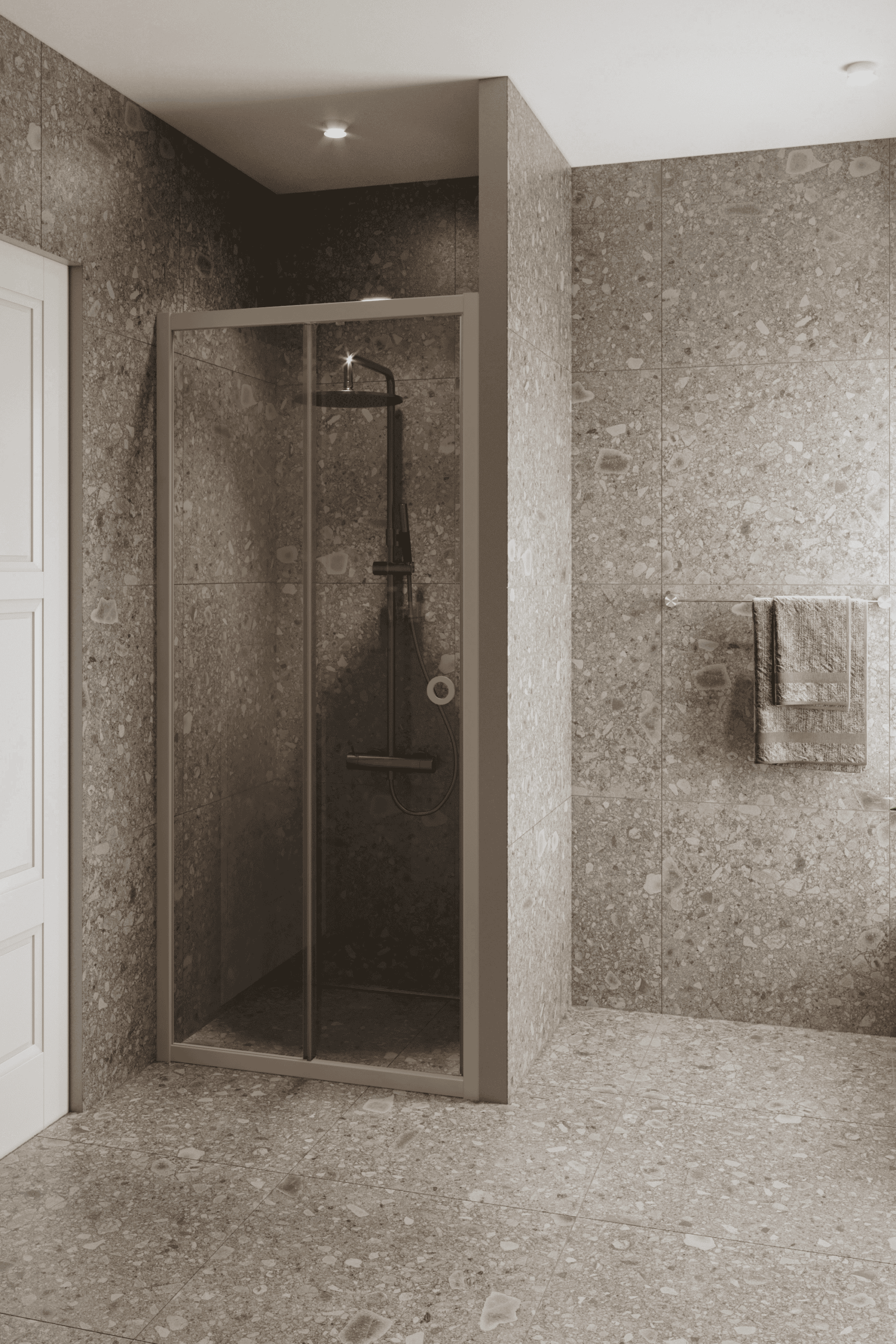 Alcove shower screen Hietakari Forma 462, fixed wall + sliding door – 6