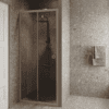 Alcove shower screen Hietakari Forma 462, Sand frame, bronze tinted glass Alcove shower screen Hietakari Forma 462, Sand frame, bronze tinted glass