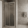 Alcove shower screen Hietakari Forma 462, white frame, Chinchilla patterned glass Alcove shower screen Hietakari Forma 462, white frame, Chinchilla patterned glass