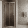 Alcove shower screen Hietakari Forma 462, white frame, brown satin glass Alcove shower screen Hietakari Forma 462, white frame, brown satin glass