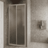 Alcove shower screen Hietakari Forma 462, white frame, satin frosted glass Alcove shower screen Hietakari Forma 462, white frame, satin frosted glass