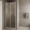 Alcove shower screen Hietakari Forma 462, white frame, super bright satin glass Alcove shower screen Hietakari Forma 462, white frame, super bright satin glass