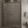 Alcove shower screen Hietakari Forma 464, Mocha frame, Chinchilla patterned glass Alcove shower screen Hietakari Forma 464, Mocha frame, Chinchilla patterned glass