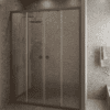 Alcove shower screen Hietakari Forma 464, fixed wall + fixed wall + sliding door + sliding door – view 7 Alcove shower screen Hietakari Forma 464, fixed wall + fixed wall + sliding door + sliding door – 7