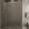 Alcove shower screen Hietakari Forma 464, Sand frame, Chinchilla patterned glass Alcove shower screen Hietakari Forma 464, Sand frame, Chinchilla patterned glass