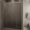 Alcove shower screen Hietakari Forma 464, Sand frame, grey satin glass Alcove shower screen Hietakari Forma 464, Sand frame, grey satin glass