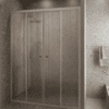 Alcove shower screen Hietakari Forma 464, Sand frame, reeded glass Alcove shower screen Hietakari Forma 464, Sand frame, reeded glass