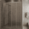 Alcove shower screen Hietakari Forma 464, Sand frame, super bright glass Alcove shower screen Hietakari Forma 464, Sand frame, super bright glass