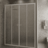 Alcove shower screen Hietakari Forma 464, white frame, Chinchilla patterned glass Alcove shower screen Hietakari Forma 464, white frame, Chinchilla patterned glass
