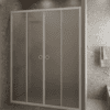 Alcove shower screen Hietakari Forma 464, white frame, satin frosted glass Alcove shower screen Hietakari Forma 464, white frame, satin frosted glass