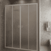 Alcove shower screen Hietakari Forma 464, white frame, super bright satin glass Alcove shower screen Hietakari Forma 464, white frame, super bright satin glass
