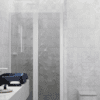 Alcove shower screen Hietakari Infinia 237, white frame, grey tinted glass Alcove shower screen Hietakari Infinia 237, white frame, grey tinted glass
