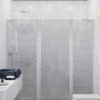 Alcove shower screen Hietakari Infinia 239, aluminium frame, grey tinted glass Alcove shower screen Hietakari Infinia 239, aluminium frame, grey tinted glass