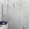 Alcove shower screen Hietakari Infinia 243, aluminium frame, clear glass Alcove shower screen Hietakari Infinia 243, hinged door + hinged door with fixed part – 4