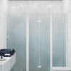 Alcove shower screen Hietakari Infinia 244, white frame, satin frosted glass Alcove shower screen Hietakari Infinia 244, white frame, satin frosted glass